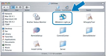 Installatie met BRAdmin Light op Mac - Stap 2