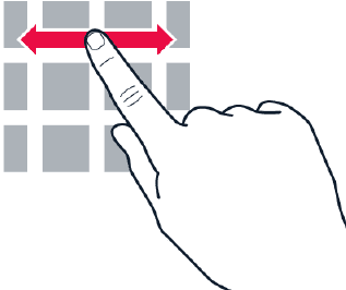 Het touchscreen gebruiken - Stap 1