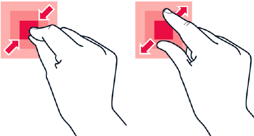 Het touchscreen gebruiken - Stap 2