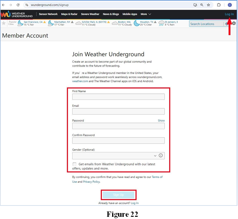 Weather Underground toevoegen - Stap 1