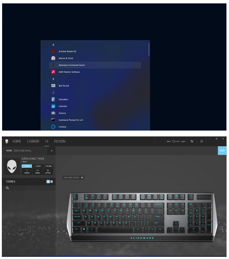 Alienware Command Center 5.X gebruiken