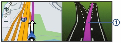 Uw route op de kaart - Actieve rijstrookassistentie