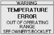 Pictogram voor temperatuurfout