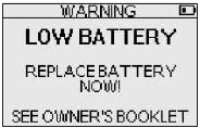Pictogram voor lege batterij