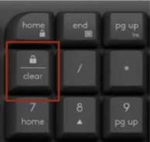 NumLock-toets op Wave Keys-toetsenbord