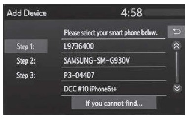 Bluetooth &reg; Koppelen voor uw telefoon - Stap 4