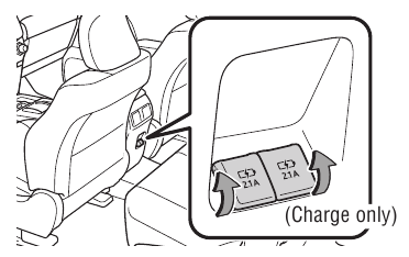 USB-oplaadpoorten