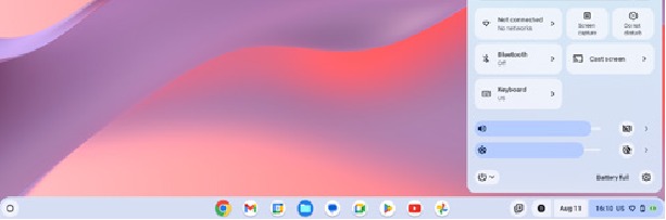 Verbinding maken via Bluetooth in Chromebook - Stap 1