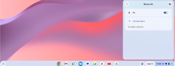 Verbinding maken via Bluetooth in Chromebook - Stap 2