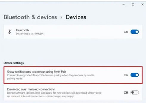 Verbinding maken via Bluetooth in Windows - Stap 1