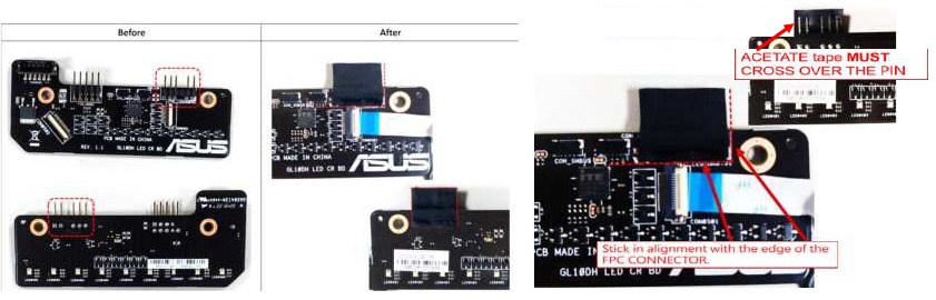 LED CR BD voor 2D (Metal side door) SKU alleen Montage 