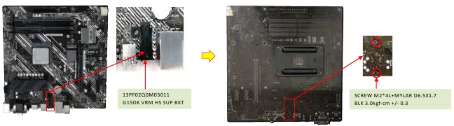 HOOFDBORD met CPU-KOELER & CPU Montage - Stap 2