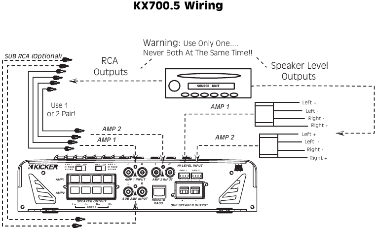Bedradingsinstructies - KX700.5-bedrading