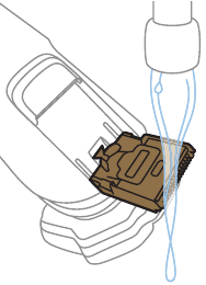Pop-uptrimmer afspoelen met warm water