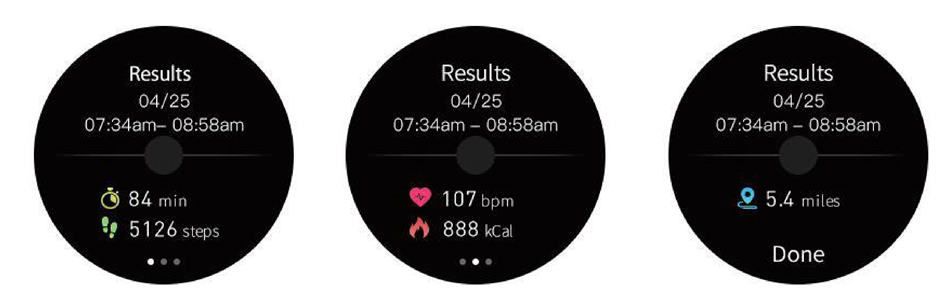 Apparaatbediening - Training vastleggen - Stap 3