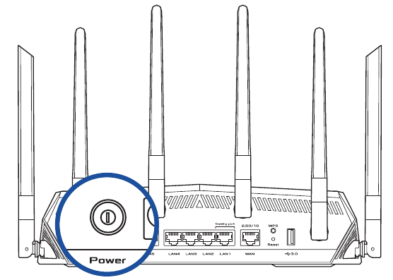 Uw router installeren - Stap 1