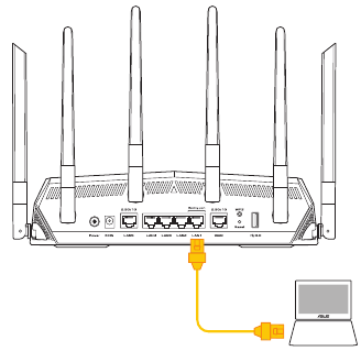 Uw router installeren via webbrowser - bekabeld