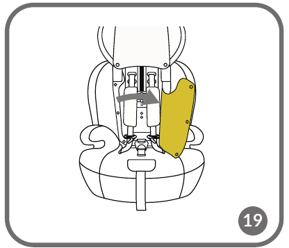 DE 5-PUNTSVEILIGHEIDSGORDEL VERBERGEN - Stap 3