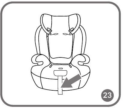 DE 5-PUNTSVEILIGHEIDSGORDEL VERBERGEN - Stap 7