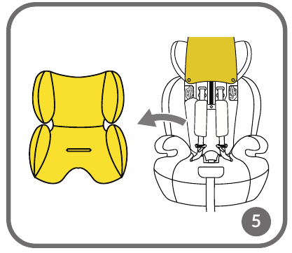 STOELINSTALLATIE (76 &ndash; 105 CM GROEP) - Stap 3
