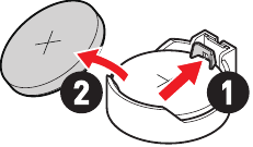 CMOS Battery - remove