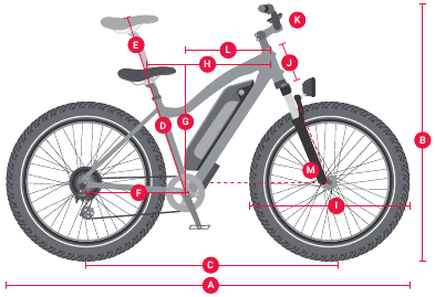 Fiets specificatie - Afmetingen