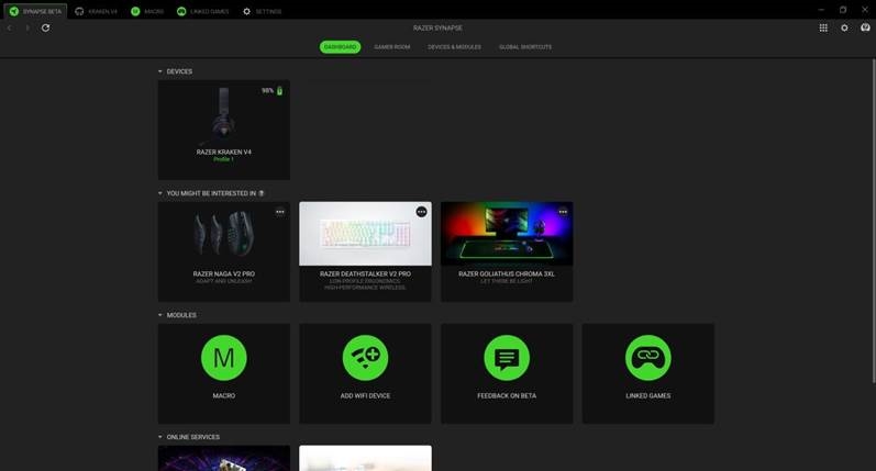 SYNAPSE - Dashboard