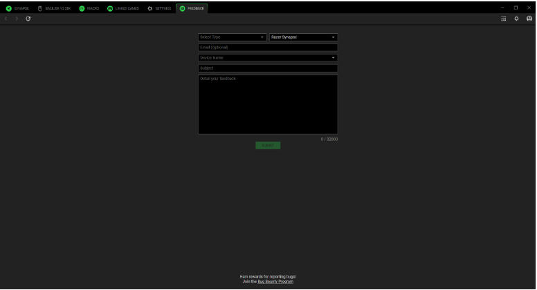 UW APPARAAT CONFIGUREREN - FEEDBACK-tabblad