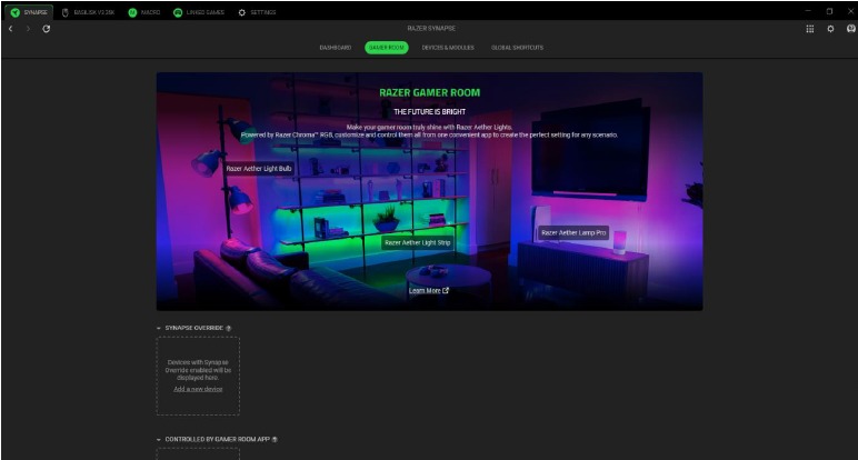 UW APPARAAT CONFIGUREREN - Subtabblad Gamer Room