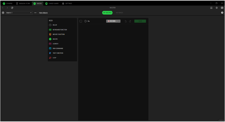 UW APPARAAT CONFIGUREREN - MACRO-tabblad