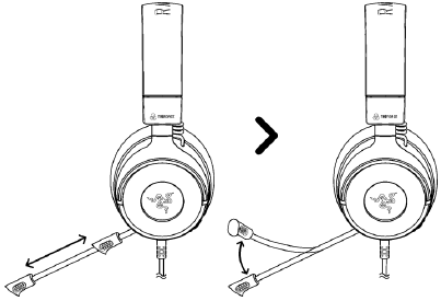 Gebruik - RAZER HYPERCLEAR CARDIOID-MICROFOON - Stap 1