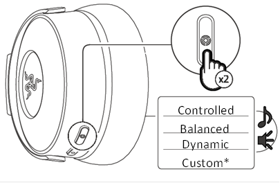 HET SENSA HD HAPTICS-PROFIEL SELECTEREN