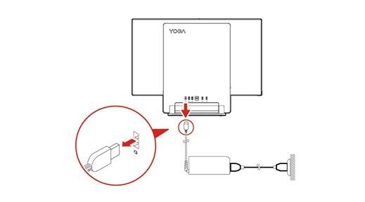 Vervanging van stroomkabel en ac-voedingsadapter - Stap 1