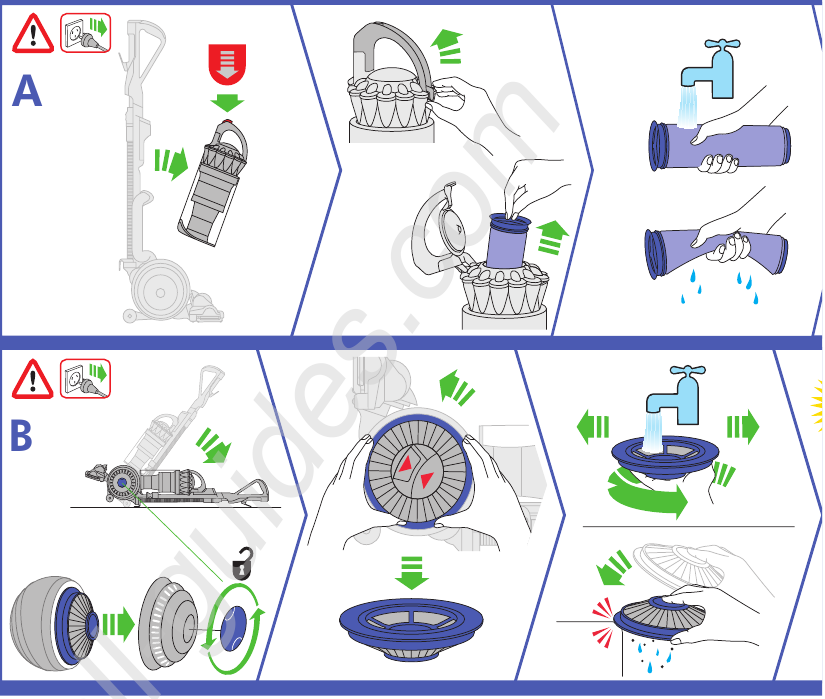 FILTERS WASSEN - Stap 1