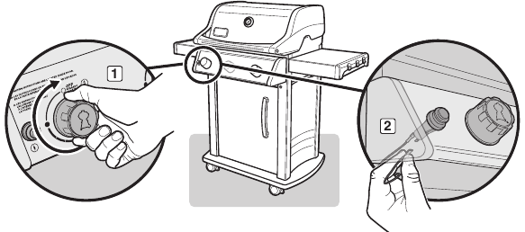 Bevestig dat de grill is uitgeschakeld