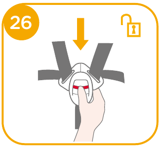 Kind vastzetten - Stap 2