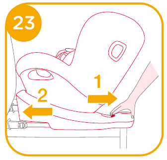 Gebruik in de achterwaarts gerichte modus - Stap 4