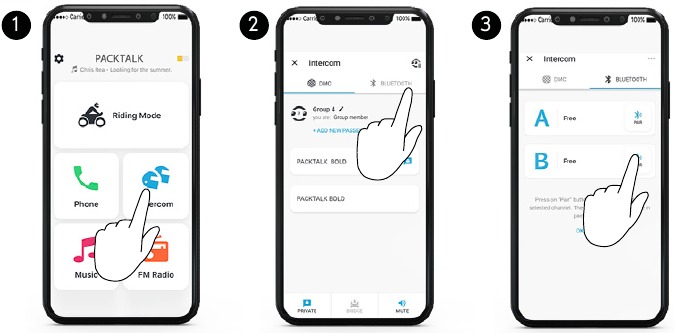 GEAVANCEERDE FUNCTIES - Bluetooth-intercomkoppeling