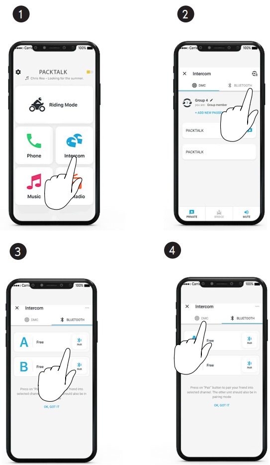 Muziek delen - Een partner instellen om te delen