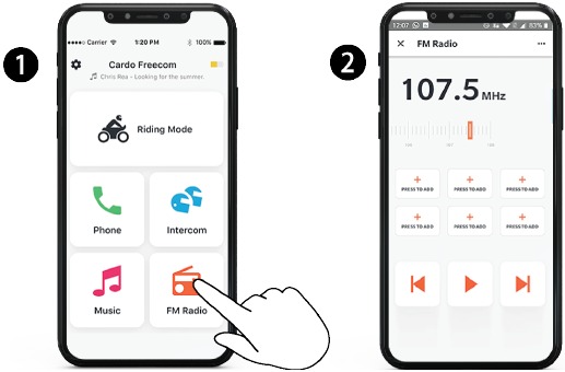 Een gescand station opslaan in de actieve preset