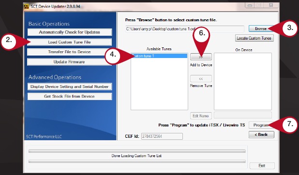 AANGEPASTE TUNES LADEN