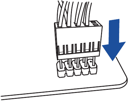 De systeempaneelconnector installeren
