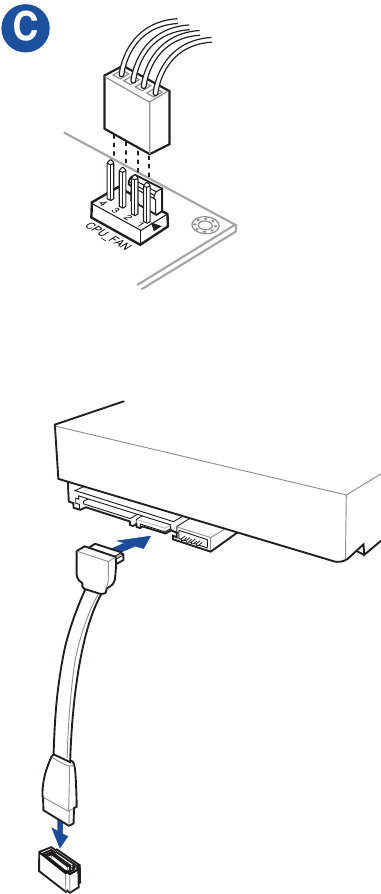 De type 2 CPU-ventilator installeren - Stap 2