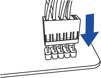 De connector van het systeempaneel installeren
