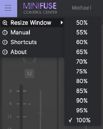 Minifuse Control Center - Deel 2 - Bovenste werkbalk