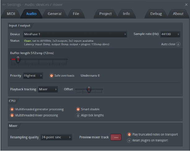 Installatie - Stap 6 - Audio configureren in FL Studio