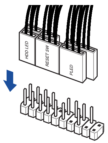Installeer de systeempaneelconnector