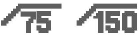 75Hz (150Hz) of lager gefilterd