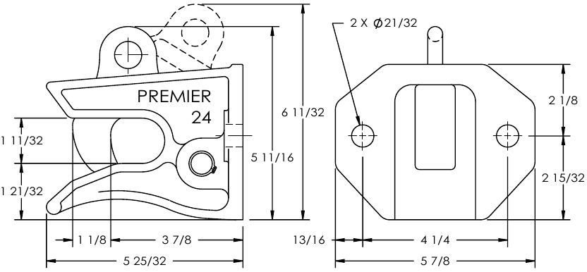 Standaard installatietekening - Model 24-KOPPELING