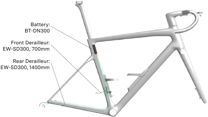 Installatie van voor- en achterderailleurhanger